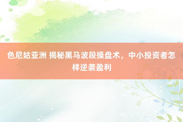 色尼姑亚洲 揭秘黑马波段操盘术，中小投资者怎样逆袭盈利