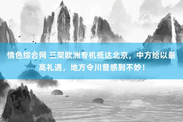 情色综合网 三架欧洲专机抵达北京，中方给以最高礼遇，地方令川普感到不妙！