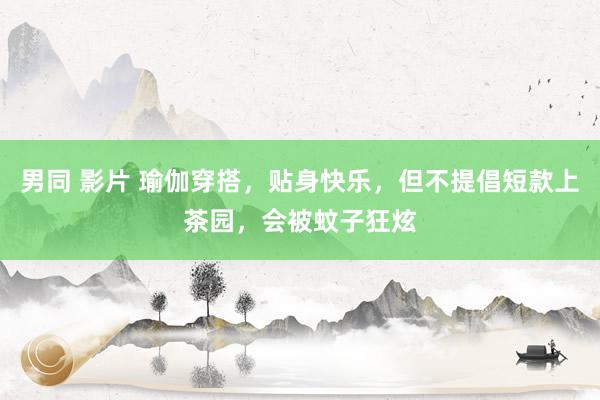 男同 影片 瑜伽穿搭，贴身快乐，但不提倡短款上茶园，会被蚊子狂炫